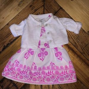 NB Carter’s dress and cardigan